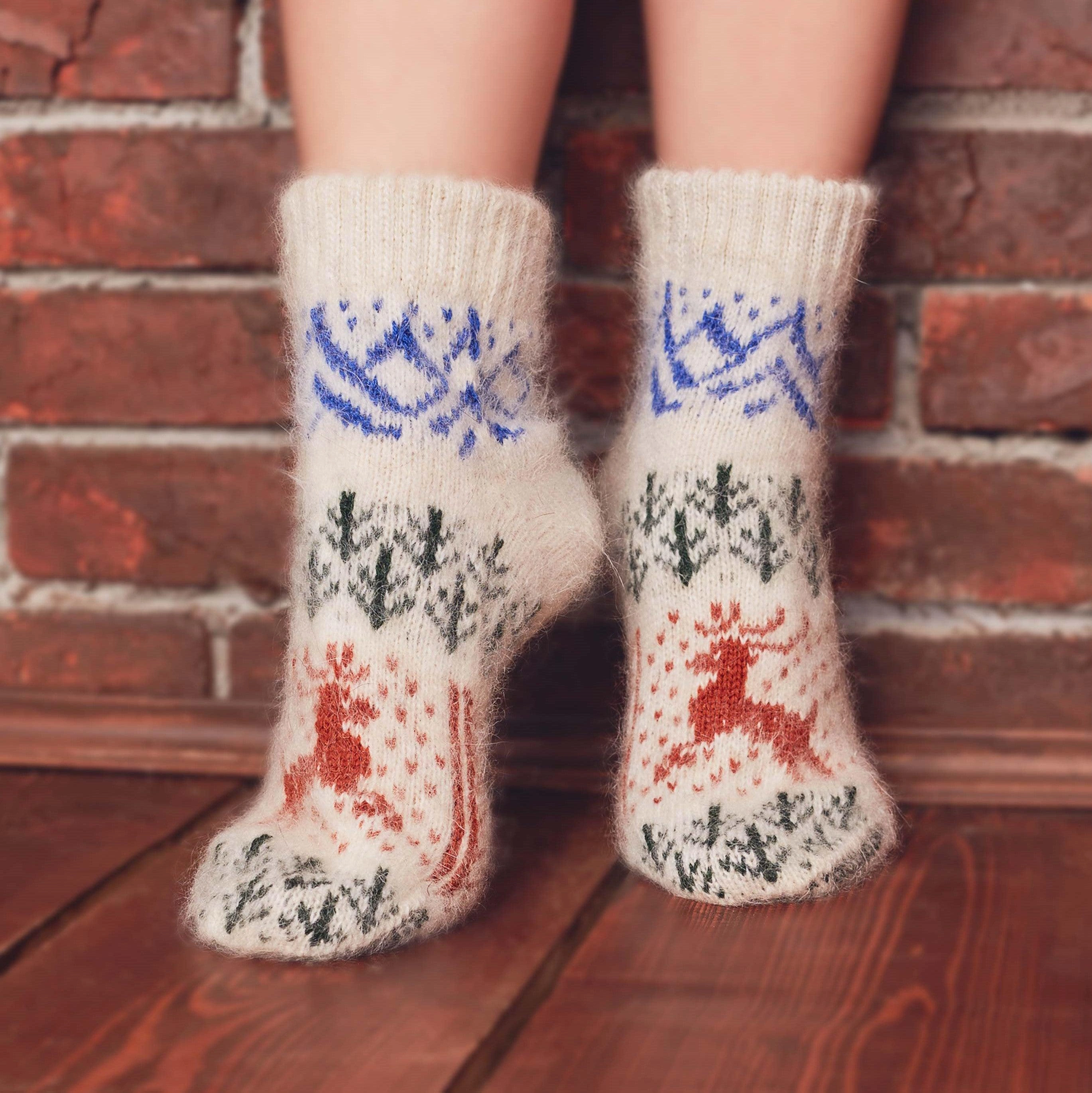 Cozy Mountain Goat Socks for Adventure